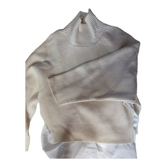 All Saints Jones Sweater, cashmere and wool. Layered With Cotton Shirt - Picture 1 of 6